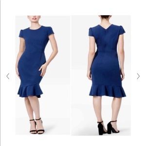 Betsey Johnson NWT Scuba Crepe Ruffle Dress (8)